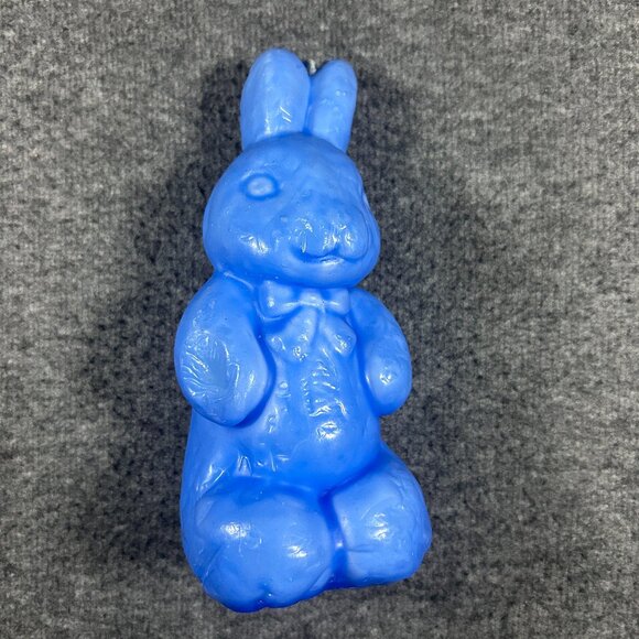 Other - Vintage Large‎ Blue Easter Bunny Candle 8" Never Burned